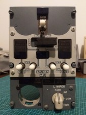 Boeing 737 NG OEM AC Generator & APU Overhead Panel P5-4 From Retired Aircraft