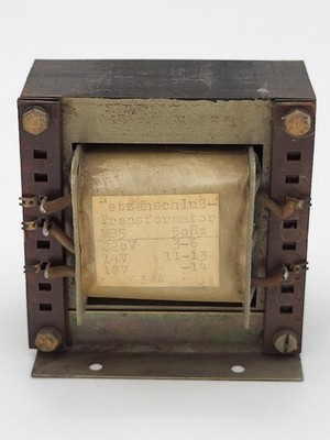 Netzanschluß-Transformator Trafo M85  220V / 50Hz /14V 18V  63VA  =13