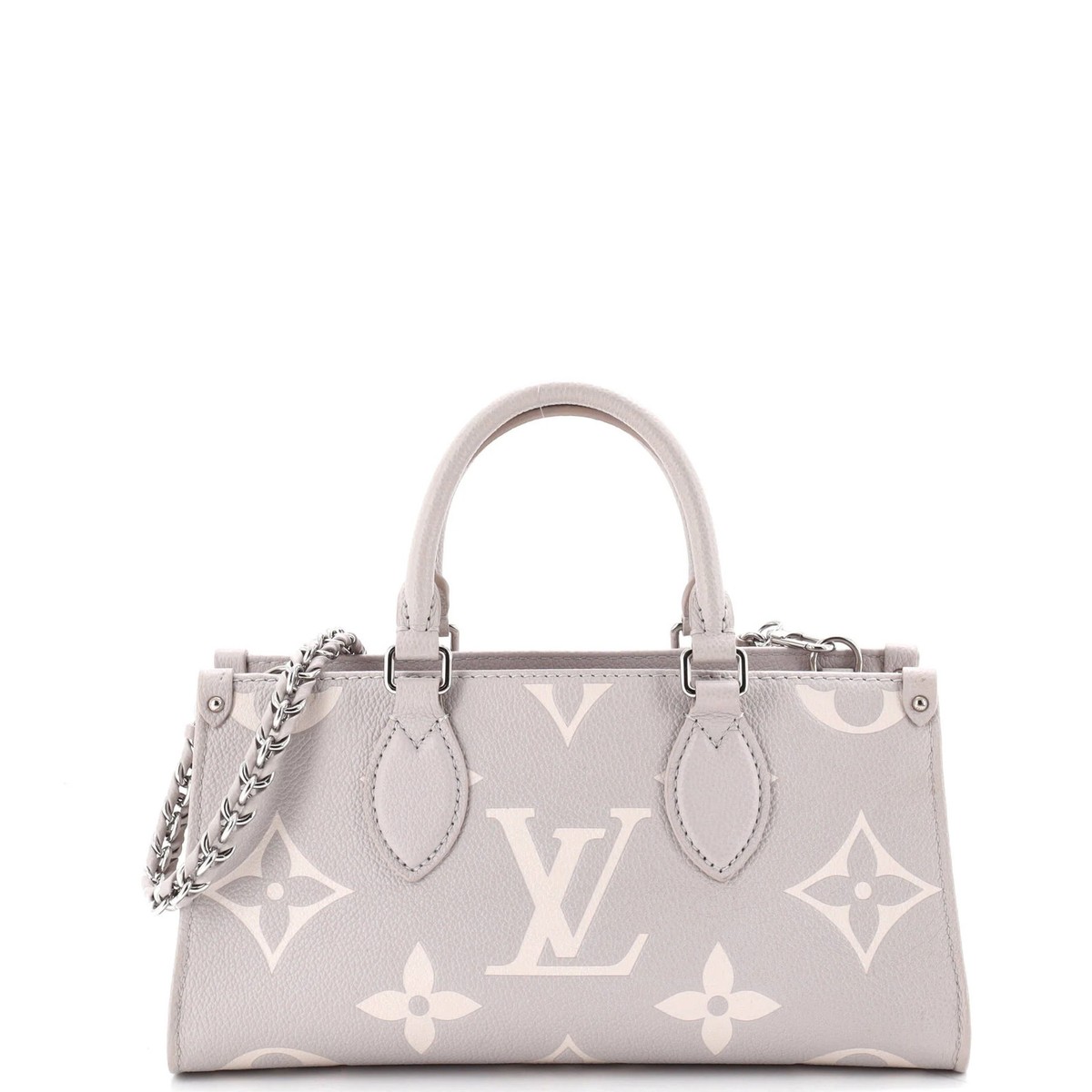 Louis Vuitton グレー モノグラム トートバッグ Louis Vuitton OnTheGo Tote Bicolor Monogram Empreinte Giant East