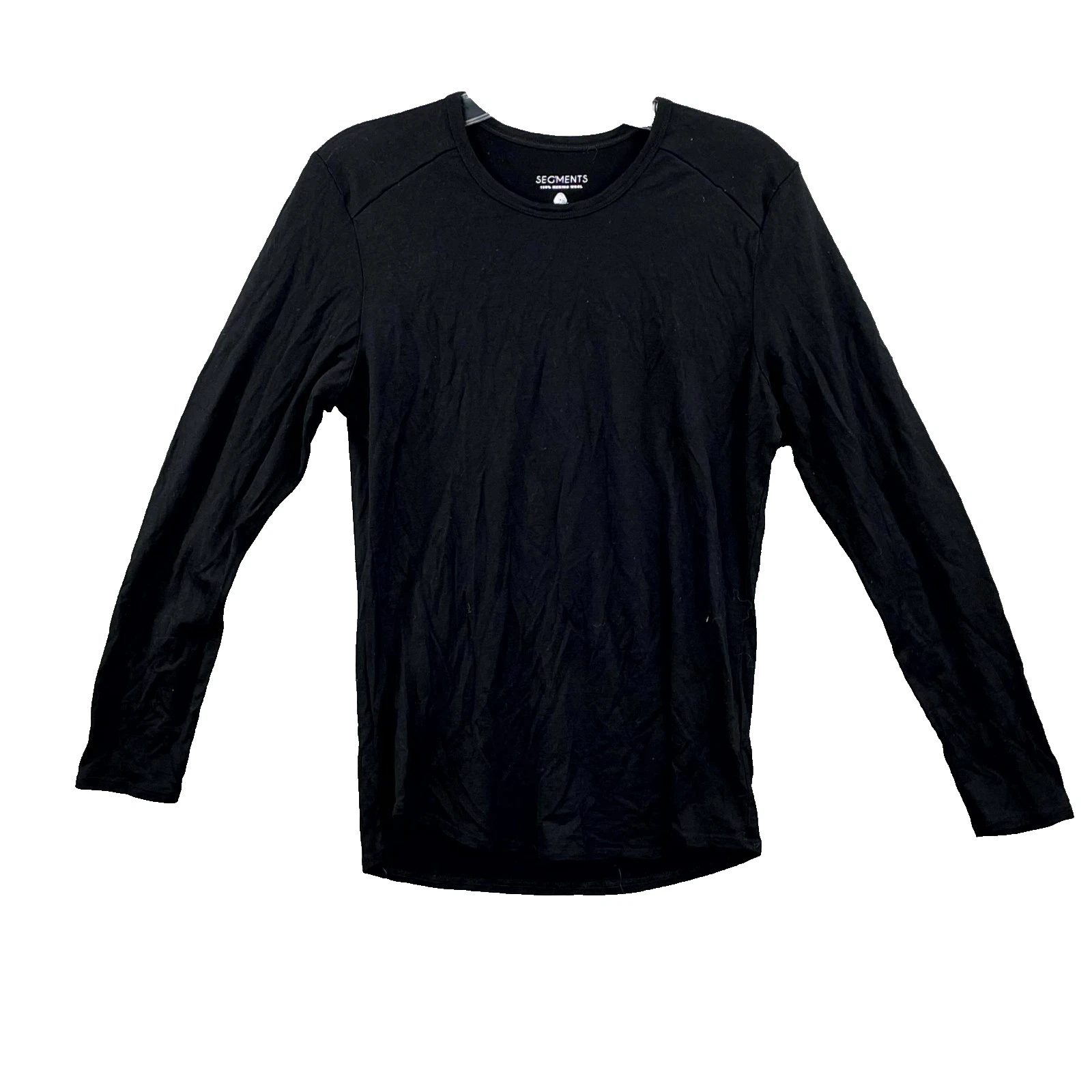 Segments Base Layer Top Womens Black Small Merino Wool Performance Hike Outdoor