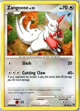 Pokemon Card - Zangoose Great Encounters 59/106 2008 Uncommon Moderately Played