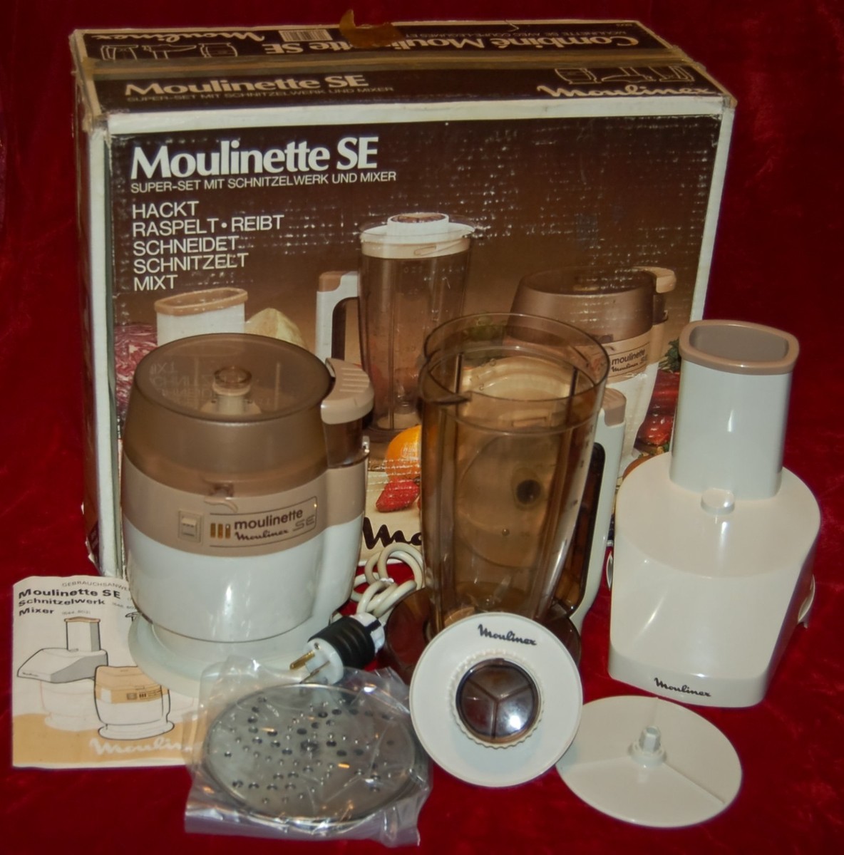 Moulinex Moulinette SE 903 Food Processor 220V Made in France