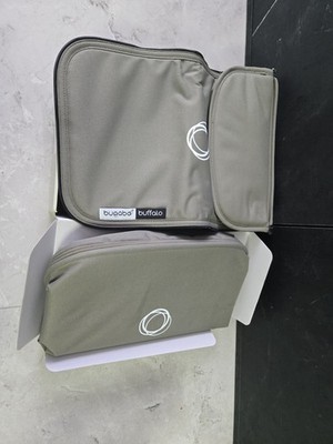 Brandneu Bugaboo Buffalo dunkelkhaki Stoff Set ausziehbar Sonnendach & Schürze