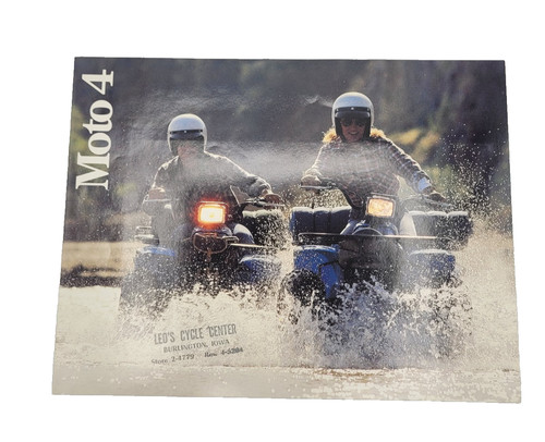 YAMAHA Moto 4 4 wheeler sales brochure ORIGINAL 1980's ATV ATC Vintage
