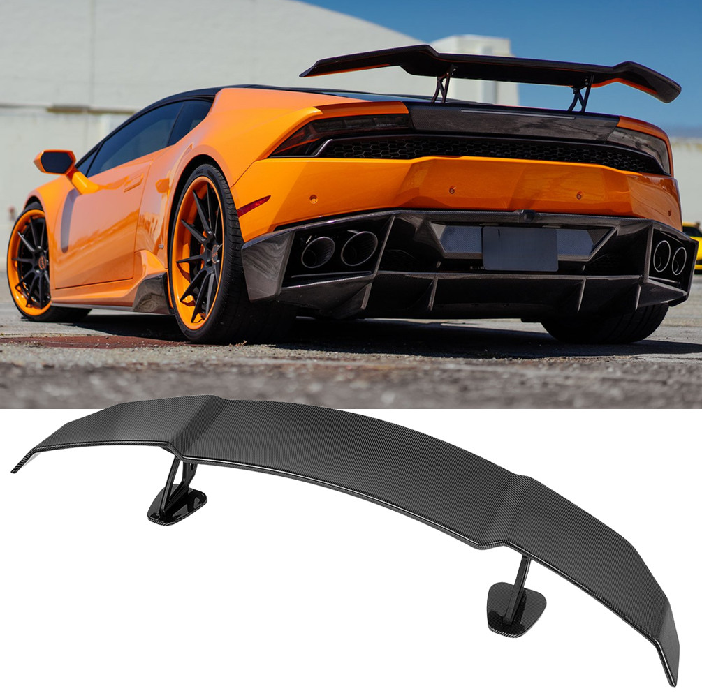 55" GT Style Carbon Fiber Rear Trunk Wing Spoiler Lip For Lamborghini Huracan 