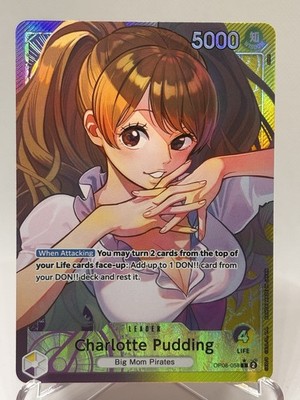 Bandai Charlotte Pudding OP08-058 Two Legends Leader Alt Art Foil English 5000
