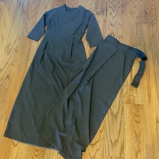 Amish Mennonite Dress 32 Bust/26 Waist Youth Girl Pullover W/Apron No Cape