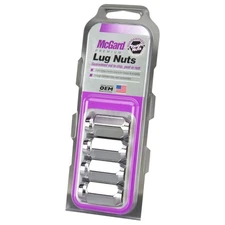 McGard Hex Lug Nut (Cone Seat) M14X1.5/22mm Hex/1.635in. Length (4-Pack)-Chrome