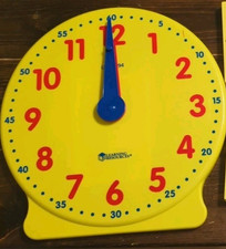 Large Learning Resources Teaching Time Clock- learning to tell time