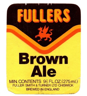 England - Bier Etikett - Fuller, Smith & Turner, Chiswick - Fullers Brown Ale