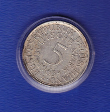 5 DM Silberm&uuml;nze, Silberadler, Heiermann 1963 D