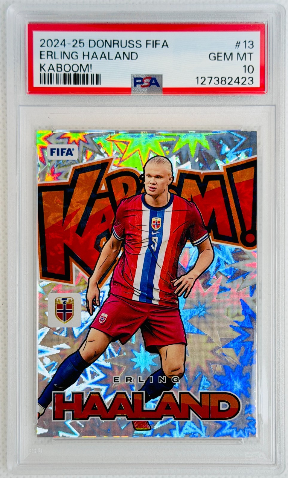Erling Haaland 2024 Donruss #13 Kaboom! /(SSP) Price Guide