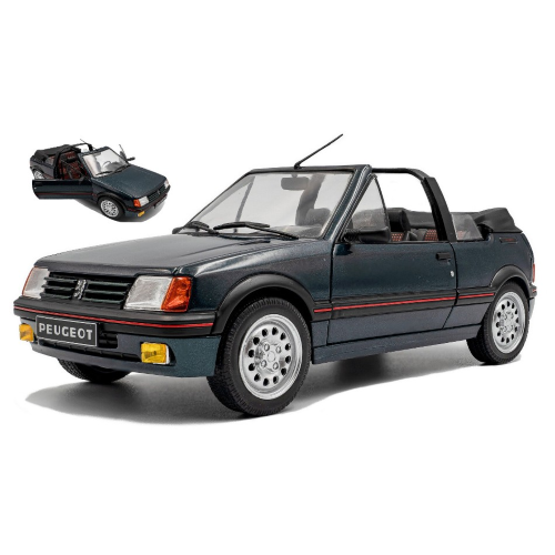 Peugeot 205 Cti 1986 Metallic Green 1:18 Solido Auto Stradali -D- Neues Modell-image