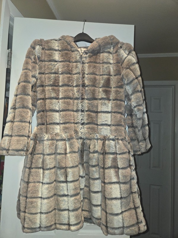 american widgeon coat gray 14 NWOT zipper closure