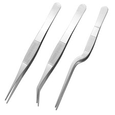 Stainless Steel Tweezers Set for Small Gardening and Kitchen, Multi-Purpose T...