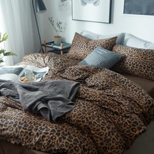 Leopard Print Comforter Set King Soft Fluffy Animal Cheetah Printed Comforter