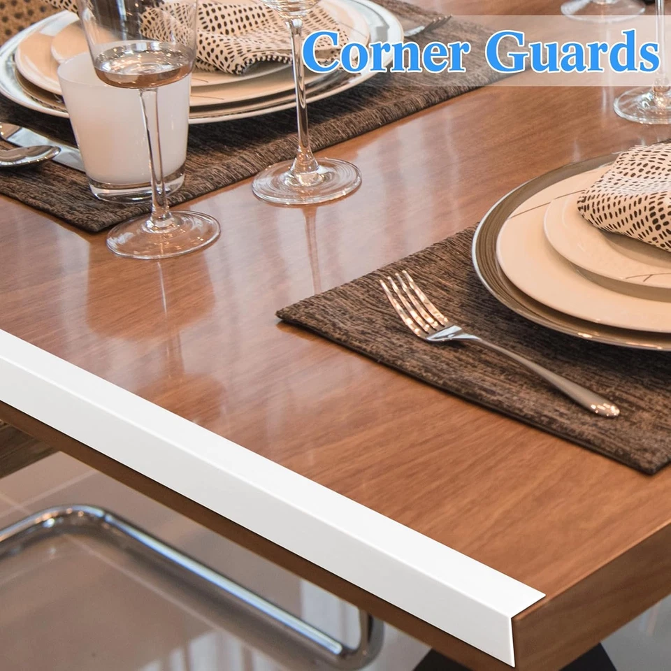 10 Pcs Wall Corner Protector Guards, 3/4 X 48 Inch Vinyl Corner Trim Molding, Wh - Image 4 of 4