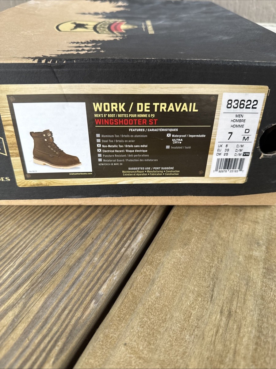 【SOLD　OUT】 Irish Setter 83622 Wingshooter ST Mens size 7D brown leather 6