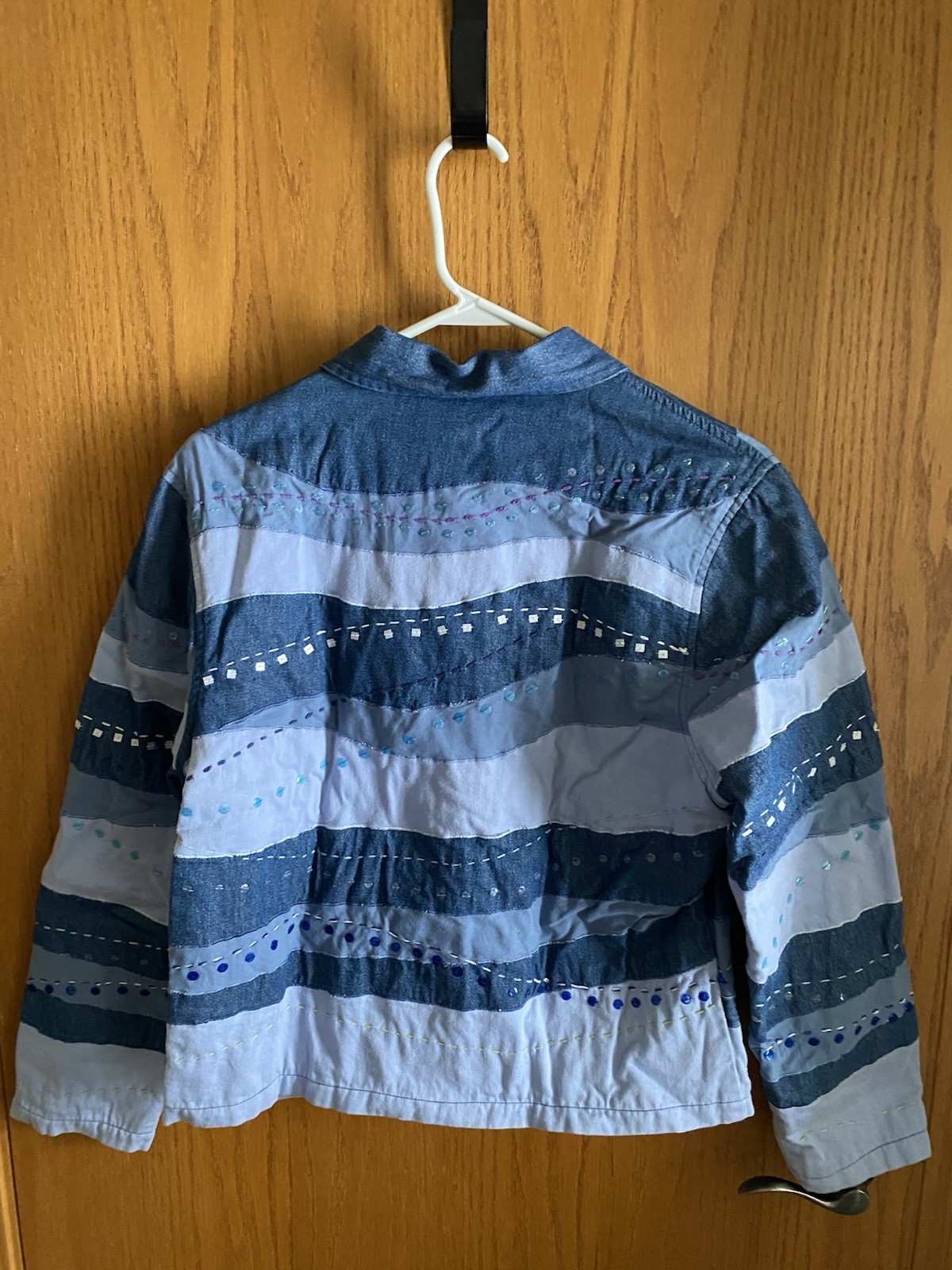 New Direction Embroidered Patchwork Jacket Size L… - image 2