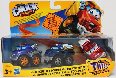 Tonka - Chuck & Friends -3-Pack - Rescue Team - Handy, Sheriff & Boomer - 6cm