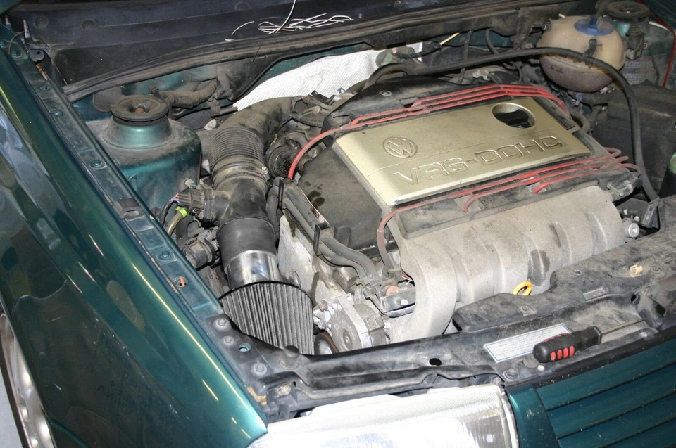 Kit de admisión de aire BCP RW GRIS 1993-1998 Jetta Passat Golf Corrado 2,8 L VR6 + filtro Foto 2 de 4