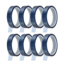 8 Rolls Heat Tape, 20mm x 33m 108FT High-Temperature Resistant Tape, Light Blue