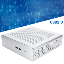 ?G60S HTPC Chassis Full Aluminum DCATX Power Supply MiniITX Case For Desktop