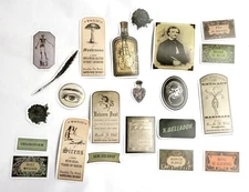 Victorian Trading 52 Witch Brew Tincture Apothecary Planner Journal Stickers 46B