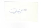Signed Autographed JIM OTTO Oakland Raiders HOF 3x5 Index Card w/COA