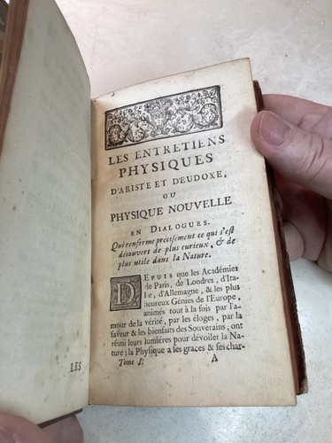 1745 Les Entretiens Physiques D'Artiste Et D'eudoxe, ou Physique Nouvelle - Picture 2 of 24