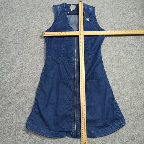 G-Star RAW Womens Denim Dress Size M Blue Full Zip Jeans Rider-5620-Dress-Wmn - Picture 9 of 12