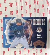 2021 Panini Mosaic Baseball Pro Debuts Evan White RC PD19 Seattle Mariners