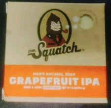 Dr Squatch Mens Natural Soap Grapefruit IPA Beer & Hops Zero Grit 5oz Bar