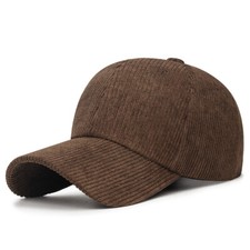 Women Men Casual Corduroy Baseball Cap Sun Adjustable Golf Hat Outdoor Retro Hat