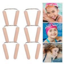 6 PCS Swimming Nose Clip Clear Adult for Plugs Goggles Protector