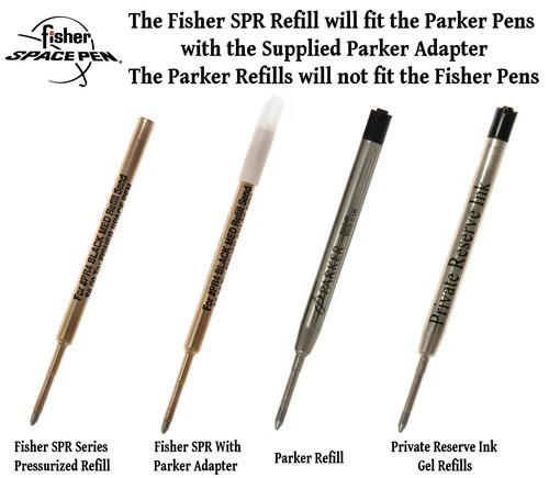 Five (5) Fisher Space Pen SPR Series Ink Cartridges / Your Choice of Colors - Picture 11 of 11