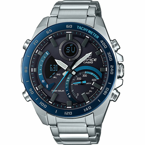 CASIO EDIFICE ECB-900DB-1BER CON BLUETOOTH, SMARTPHONE LINK Y ENERGIA SOLAR - Photo 2 sur 7