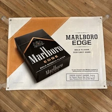 Phillip Morris 2013 Marlboro Edge Cigarette Promotional Vinyl Poster 4ftx3ft