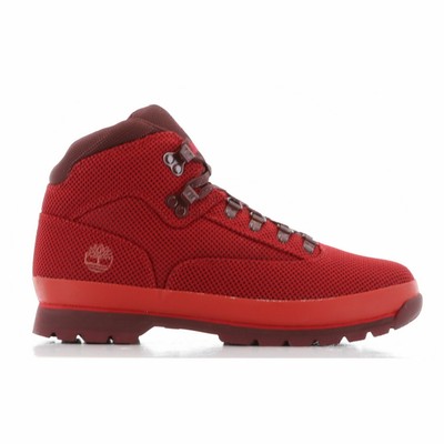 timberland euro hiker jacquard red
