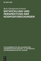 Entwicklung Und Perspektiven Der Kosmosforschungen | Buch | 9783112503119