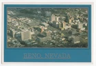 Postcard - Aerial View of Downtown Reno Nevada NV