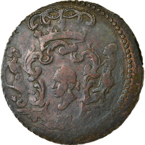 [#130] Münze, Italien Staaten, CORSICA, General Pasquale Paoli, 4 Soldi, 1766, M - Imagen 1 de 2
