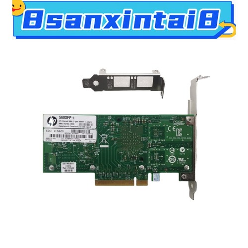HP 560SFP+ Dual Port 10GbE SFP+ Ethernet Network Adapter W / 2PCS SFP modular - 第 4/6 張圖片