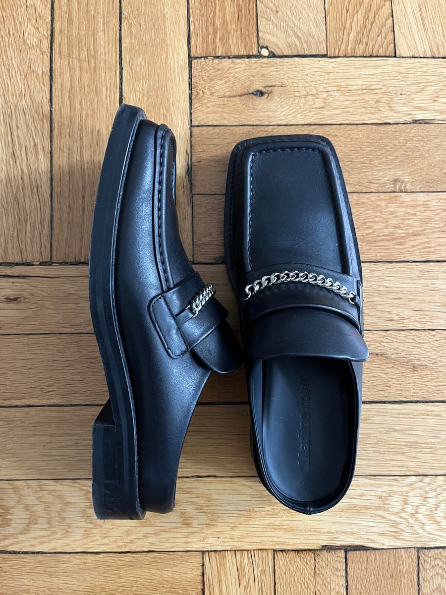 Martine Rose Black Square Toe Mule Loafer EU39 | eBay