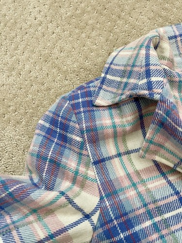 DRAPER’S & DAMON’S Women Plaid Pink/Blue SH Pads Button Wool BlazerJacket-MEDIUM - Picture 8 of 9