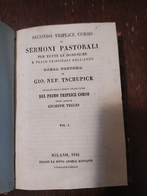 Zweiter Dreifachkurs Pastoraler Predigten Band I Di Gi. Nep. Tschupick