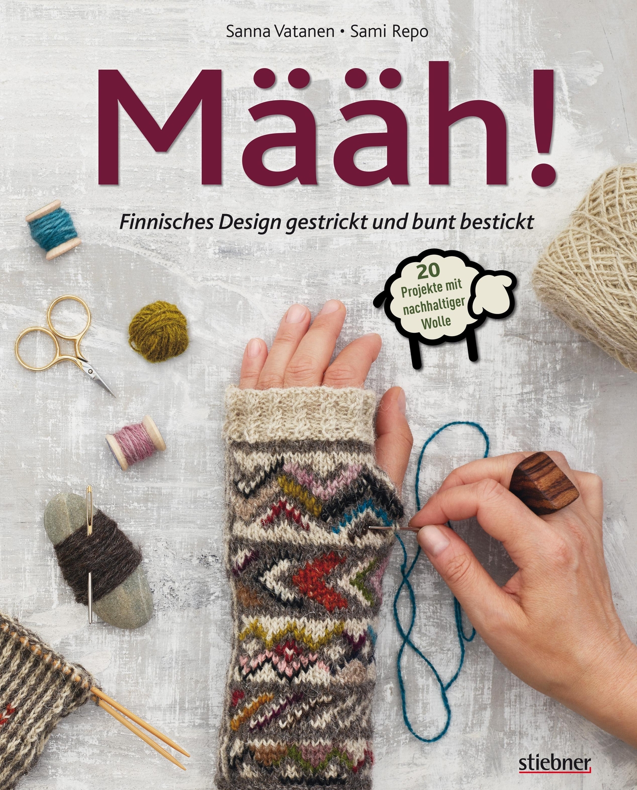 Määh | Finnisches Design Gestrickt Und Bunt Bestickt | Sanna Vatanen |