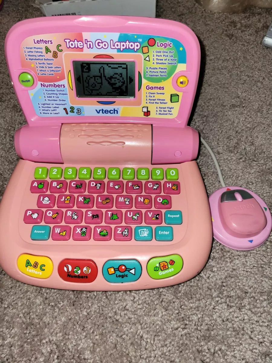 Toys, Vtech Tote N Go Laptop With Mouse