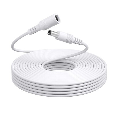 3 m DC Strom Verlängerungskabel 5,5 mm x 2,1 mm Stecker Buchse LED Licht/CCTV 5 V 12 V 24 V
