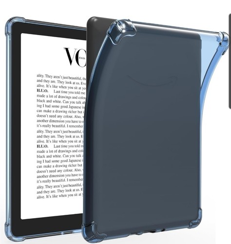 Clear Case for 6.8" All-New Kindle Paperwhite 11th Generation 2021 Sky Blue